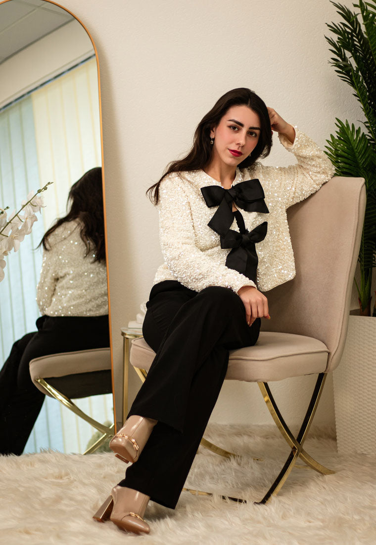 Pollux Metallic Chain Detail Boots-3