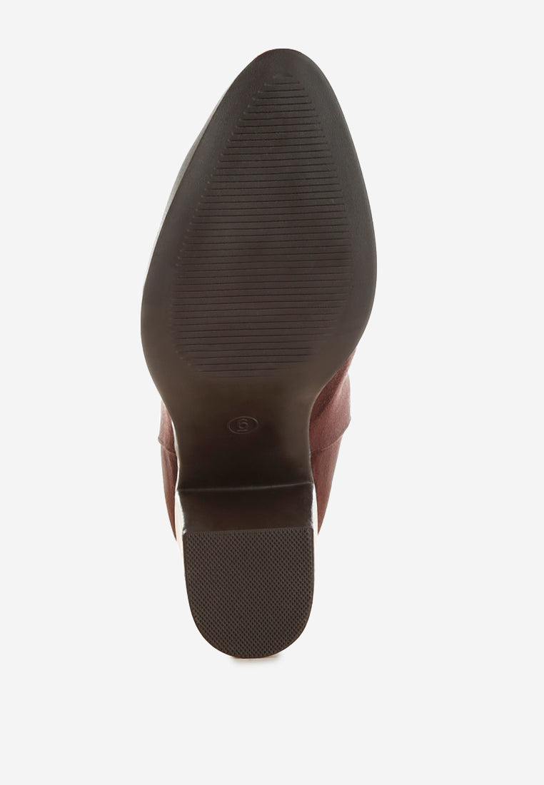 Eigur High Block Heel Boots-4