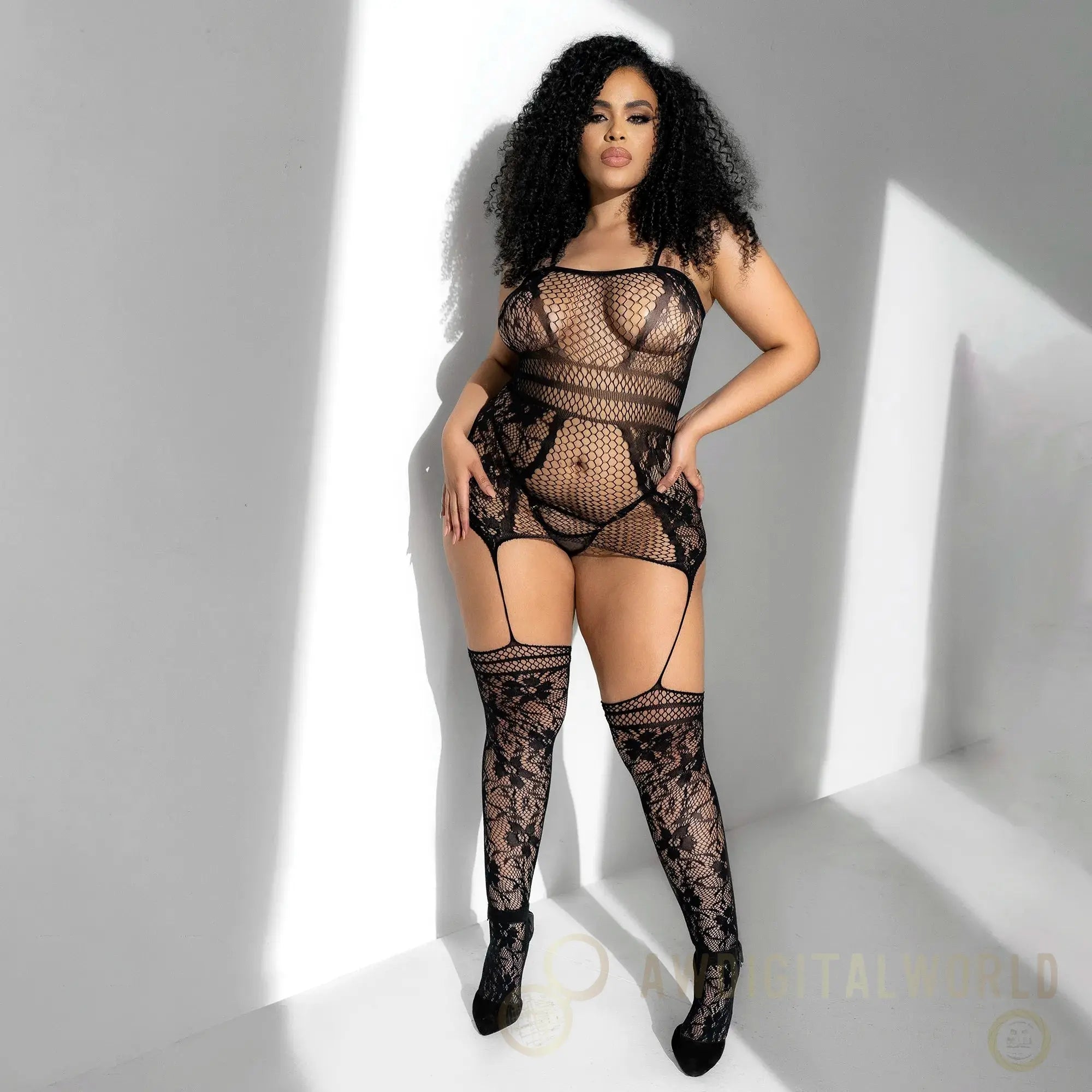 Sexy Sheer Fishnet Lace Bodystockings Mapale Eleganza Mapale Lingerie