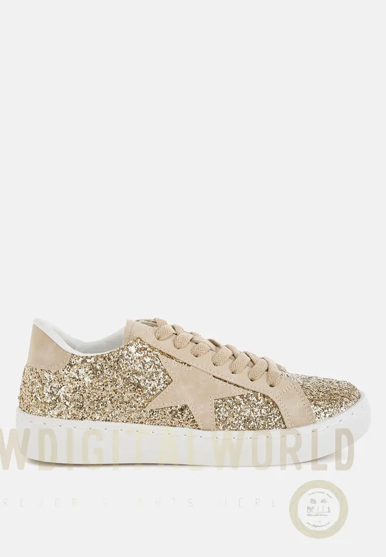 Shinding Glitter Star Chunky Sneakers London Rag
