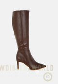 Skara Faux Leather Calf Boots-0