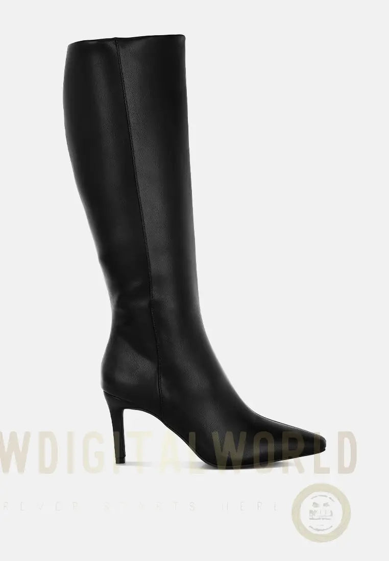 Skara Faux Leather Calf Boots-5
