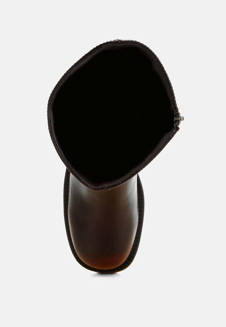 Soora Block Heel Calf Boots-4