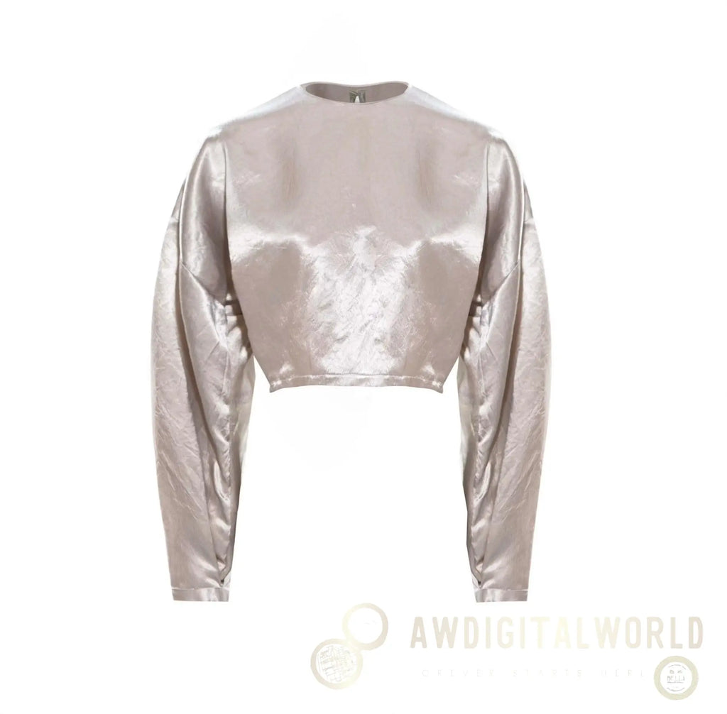 Sophie Beige Crop Top Le Réussi