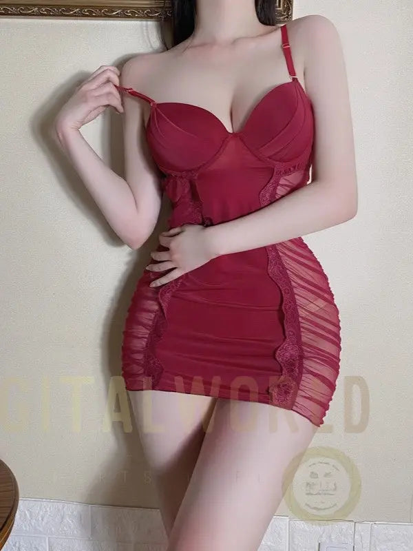 Temptation Eyelash Babydoll - S/M/L/XL JOJO Lingerie