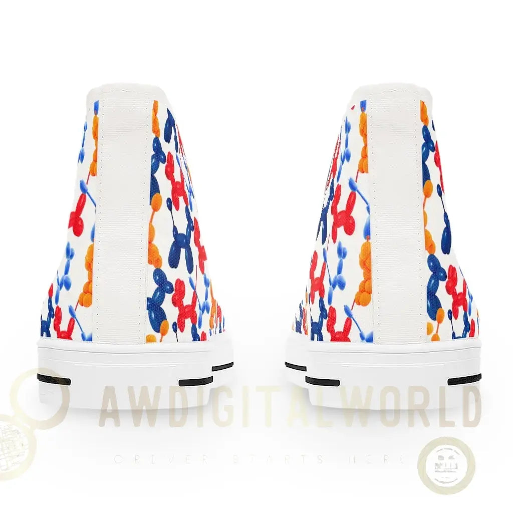 Fun Balloon Animals Women's High Top Sneakers Printify