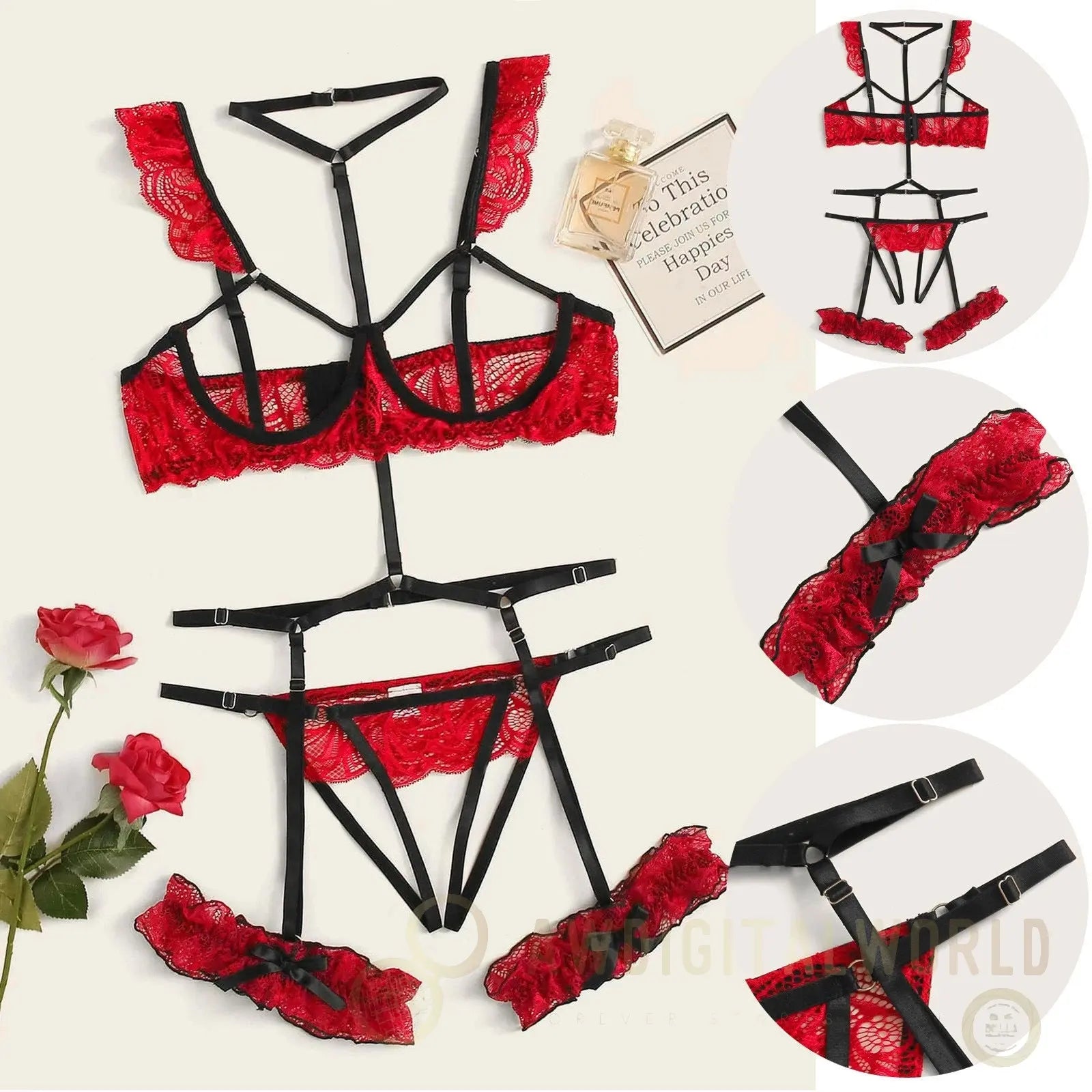 Turned On Teddy - S/M/L/XL JOJO Lingerie