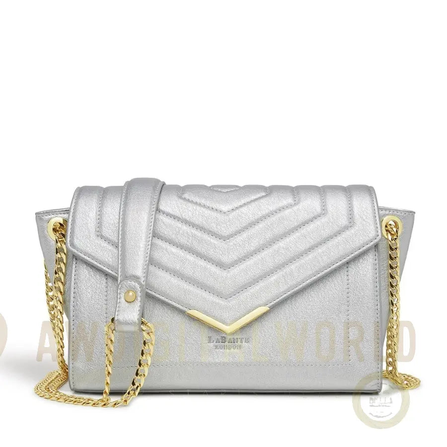 Kensington Silver Vegan Cross-Body Bag LaBante London