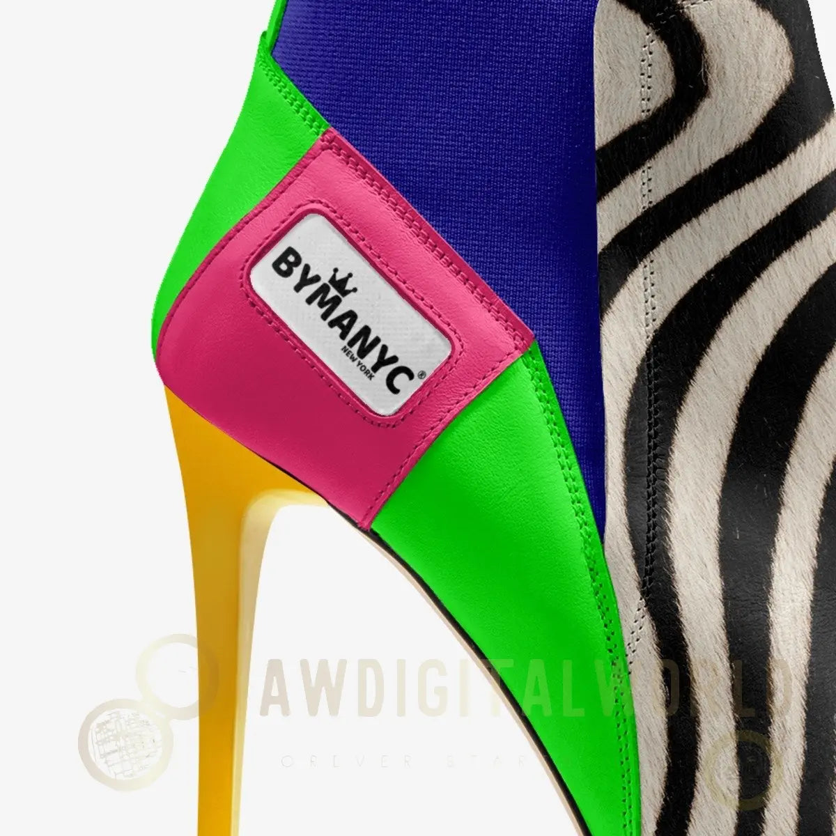 Vegan Heeled Shoe Women BYMANYC ® New York Chelsea Noir Edge BYMANYC ® New York