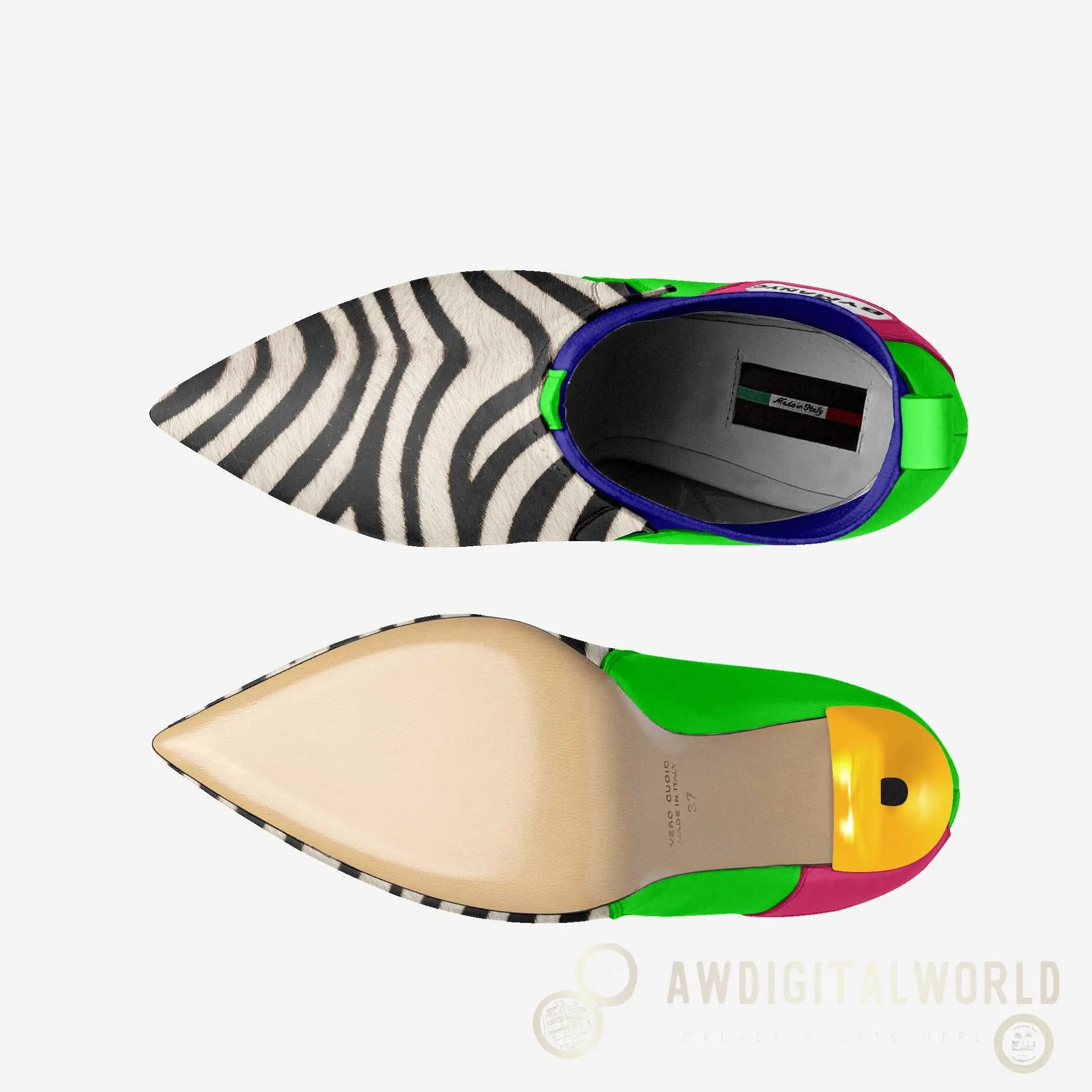 Vegan Heeled Shoe Women BYMANYC ® New York Chelsea Noir Edge BYMANYC ® New York