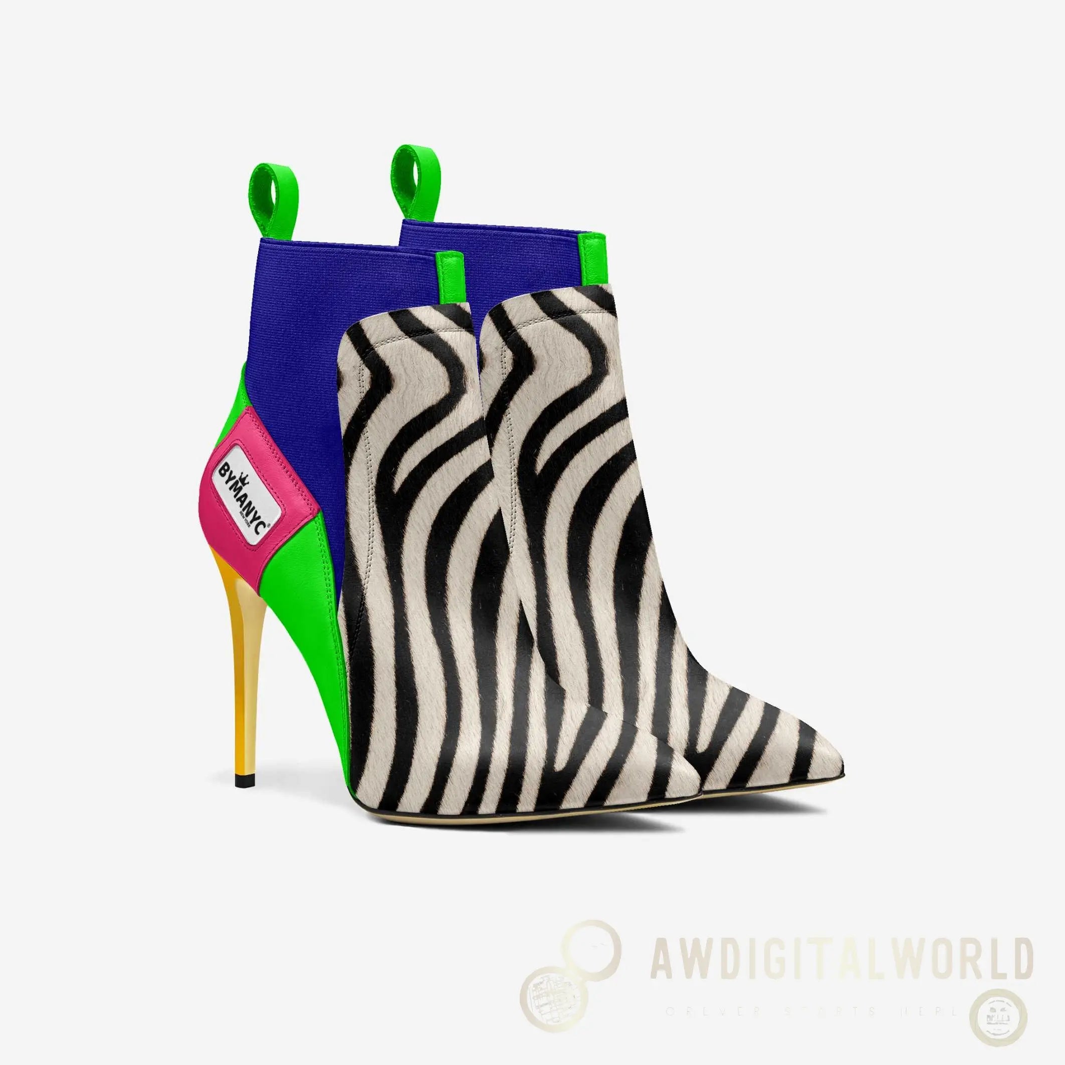 Vegan Heeled Shoe Women BYMANYC ® New York Chelsea Noir Edge BYMANYC ® New York