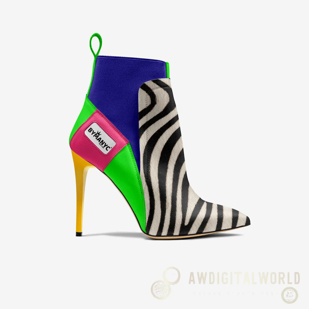 Vegan Heeled Shoe Women BYMANYC ® New York Chelsea Noir Edge BYMANYC ® New York