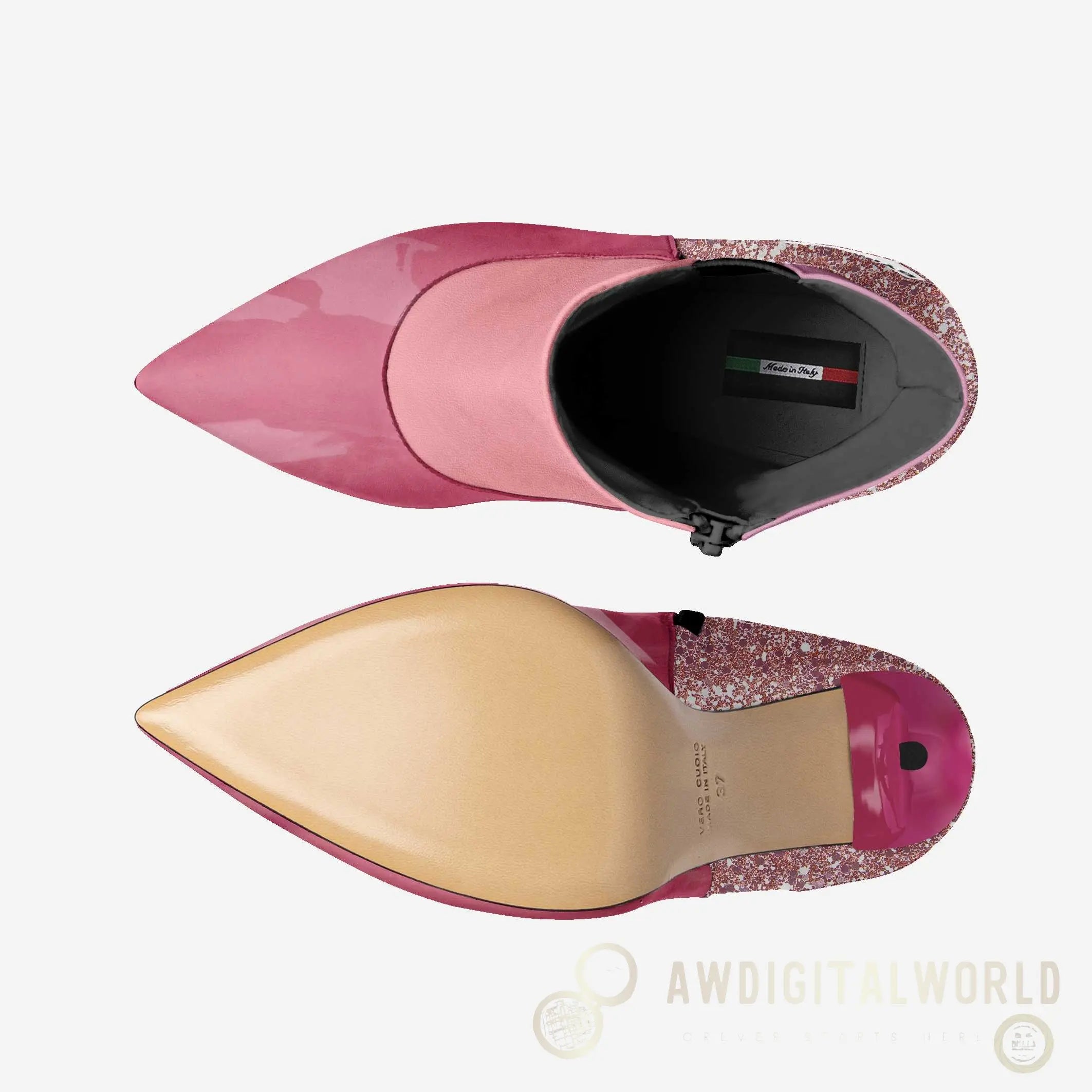 Vegan Heeled Shoe Women BYMANYC ® New York Tribeca Blush Twist BYMANYC ® New York