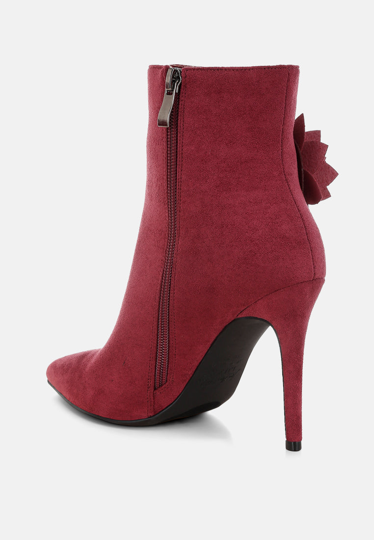 Yarrow Rhinestones Petal Detail Boots-4