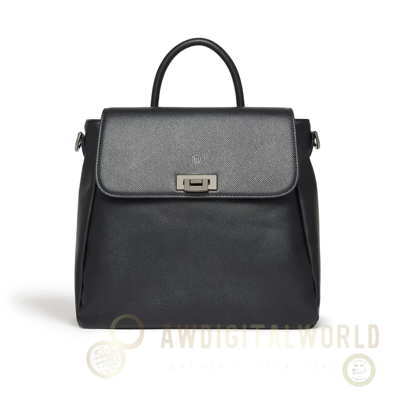 Zuri Black Vegan Backpack-0