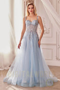 Embellished A-Line Tulle Ball Gown-0