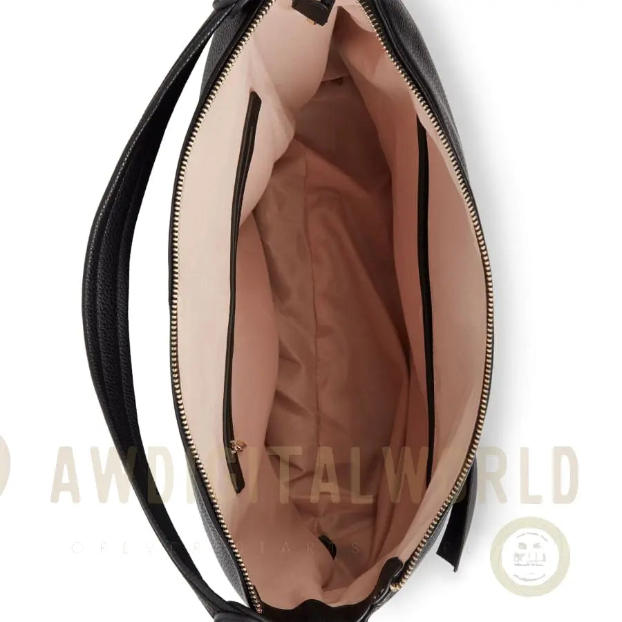 Abelia Black Vegan Hobo Bag LaBante London