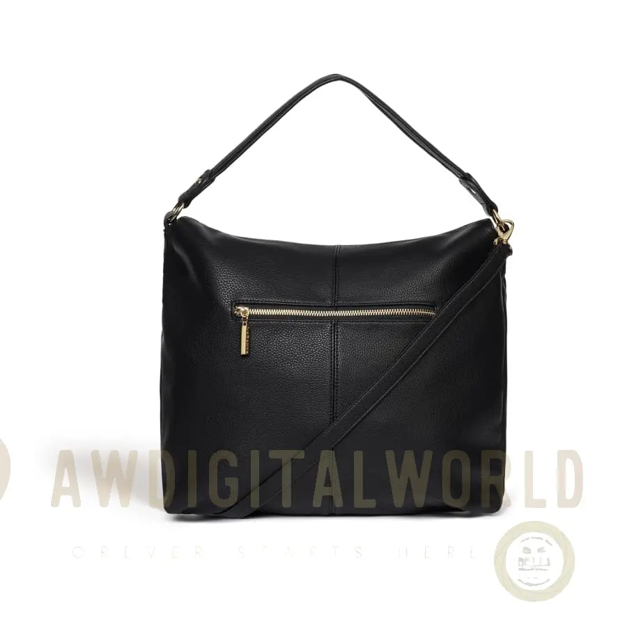 Abelia Black Vegan Hobo Bag LaBante London