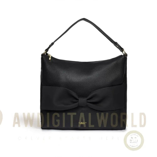 Abelia Black Vegan Hobo Bag LaBante London