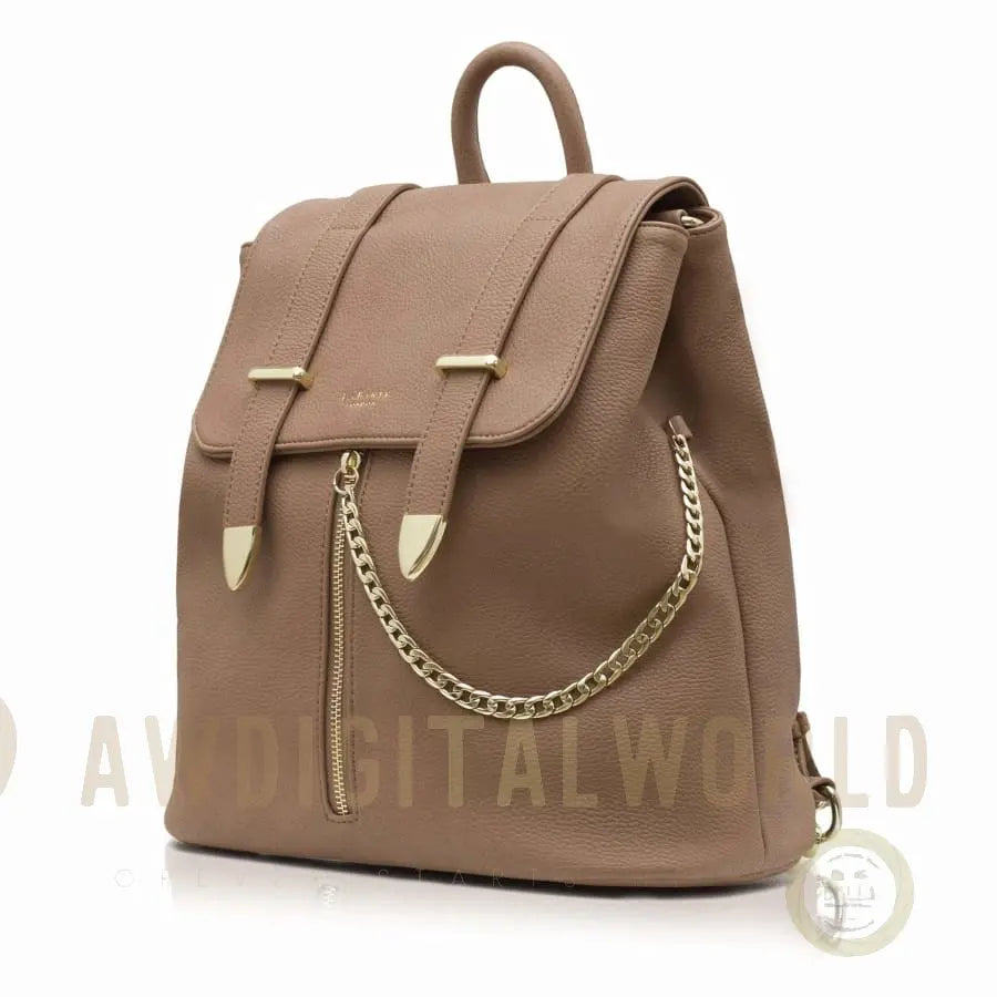 Agnes Brown Vegan Backpack-1
