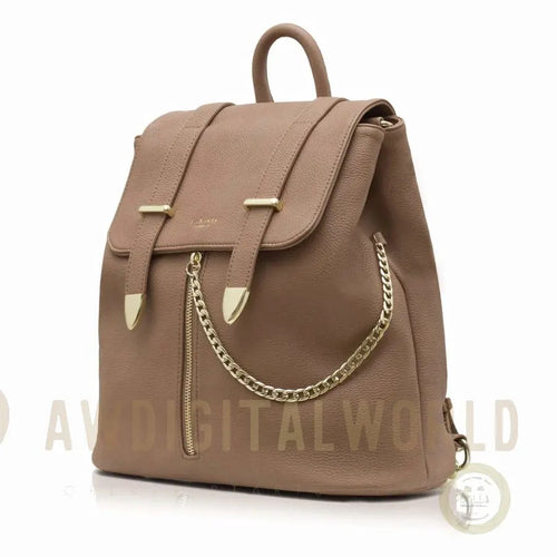 Agnes Brown Vegan Backpack-1