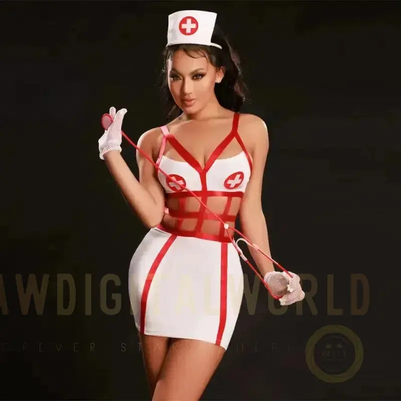 Alluring Nurse Lingerie Ensemble Fashionfitz