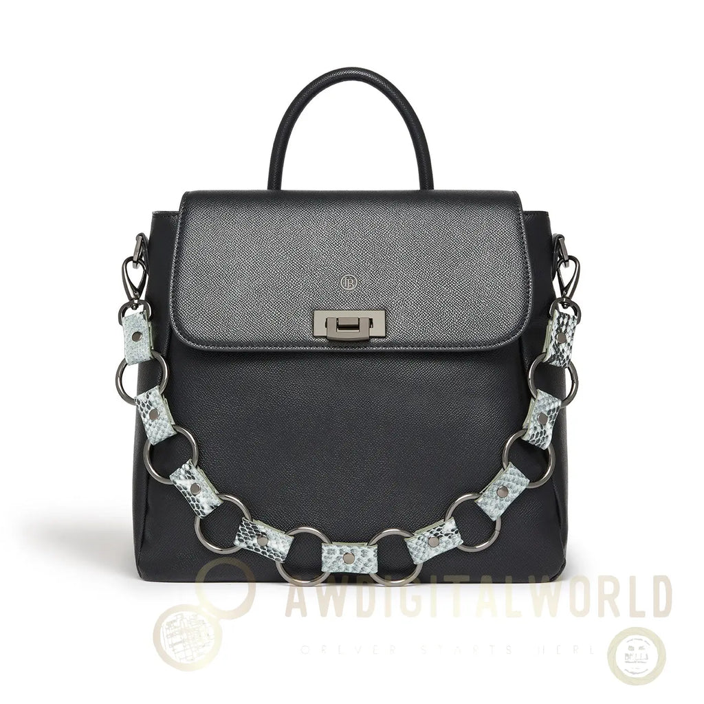 Zuri Black Vegan Backpack-1