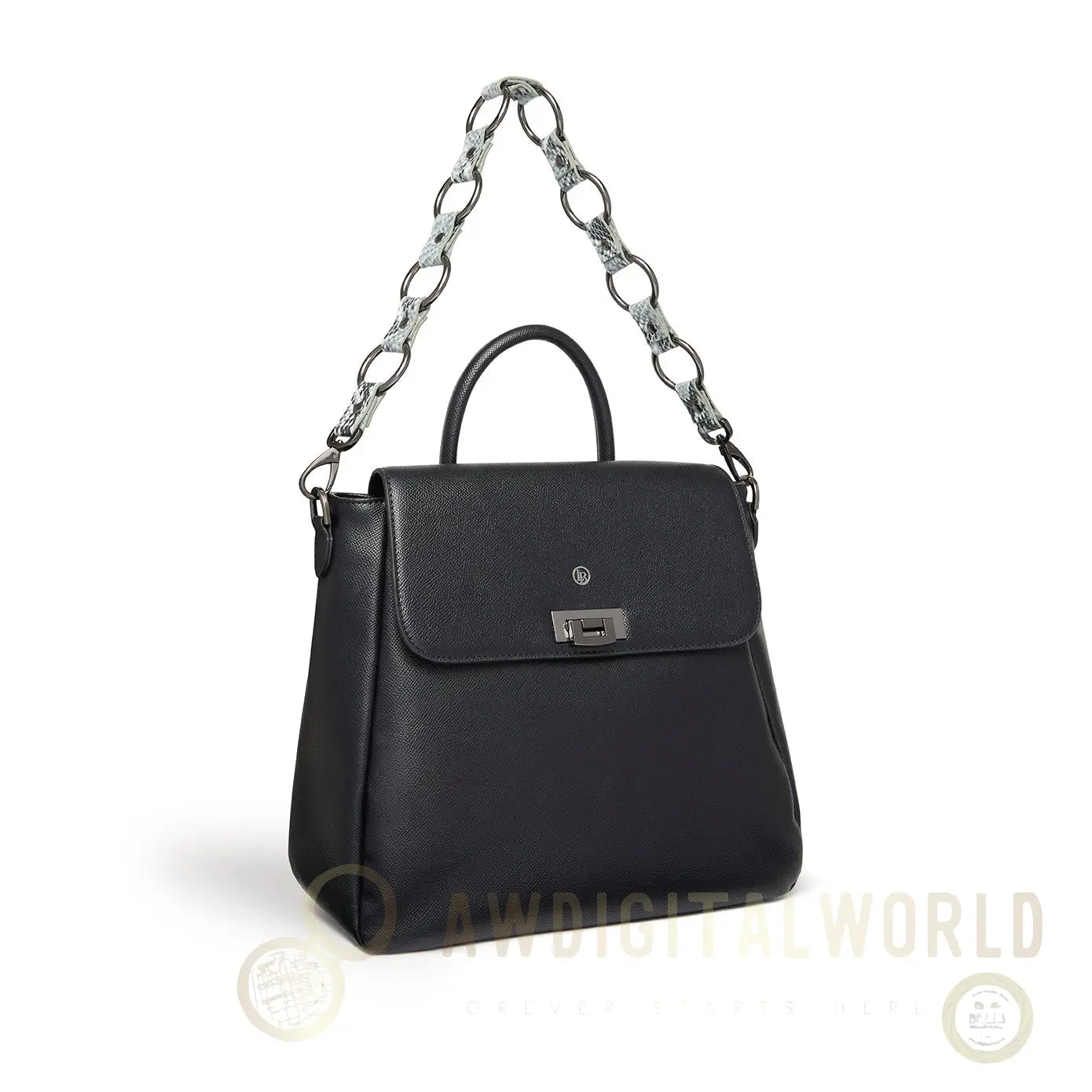 Zuri Black Vegan Backpack-2