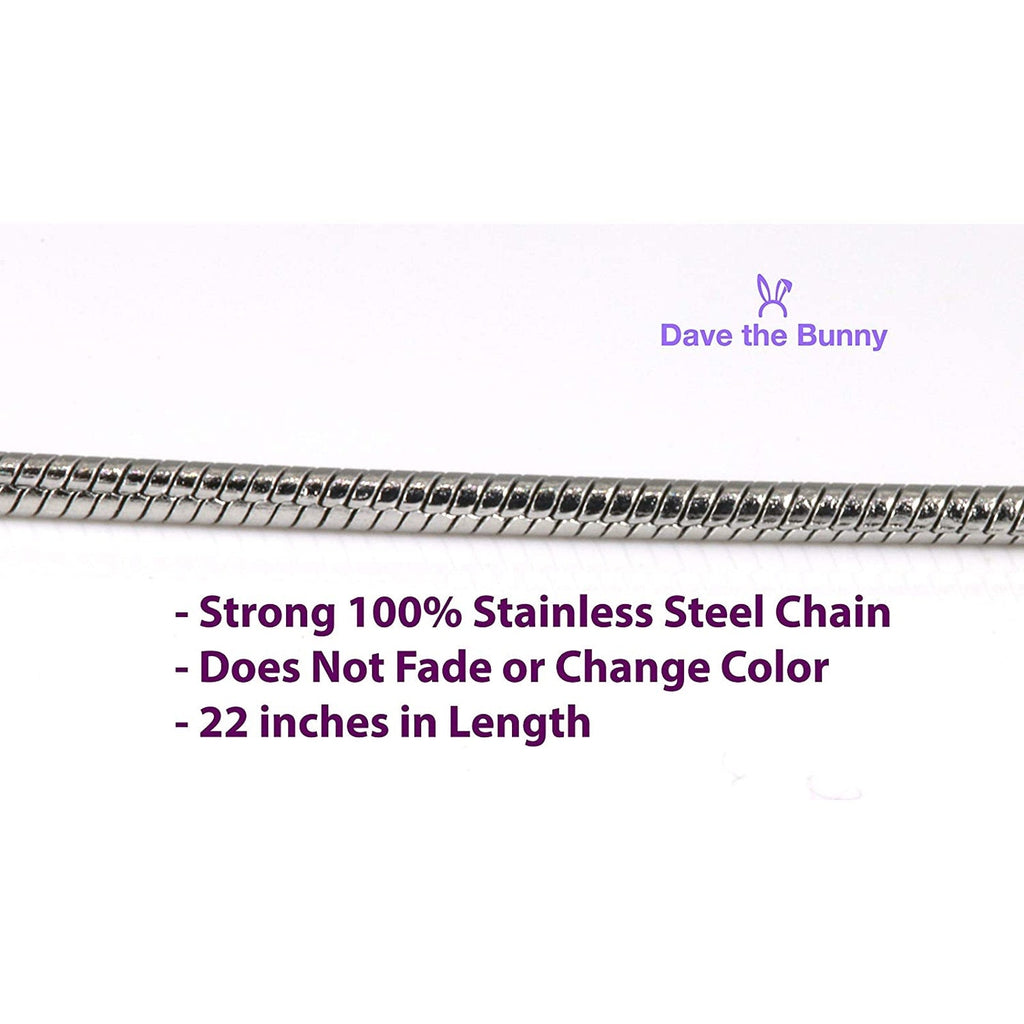 Razor Blade Goth Gothic Charm Snake Chain Necklace Dave The Bunny