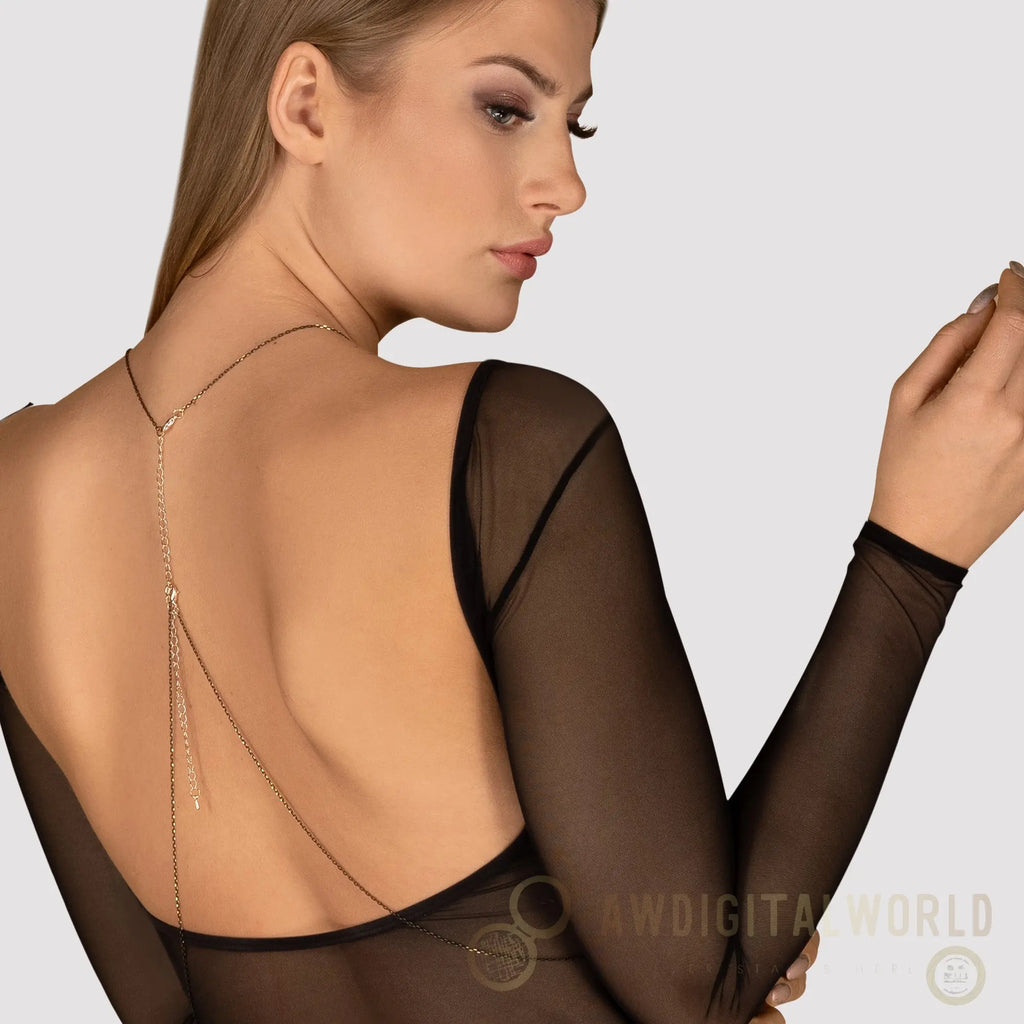 Gold Bikini Body Chain Obsessive Bijou-1