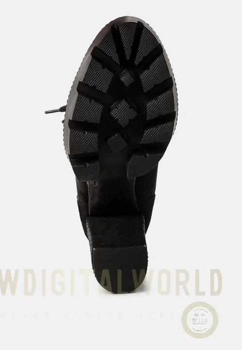 Birch Block Heeled Ankle Boots-1