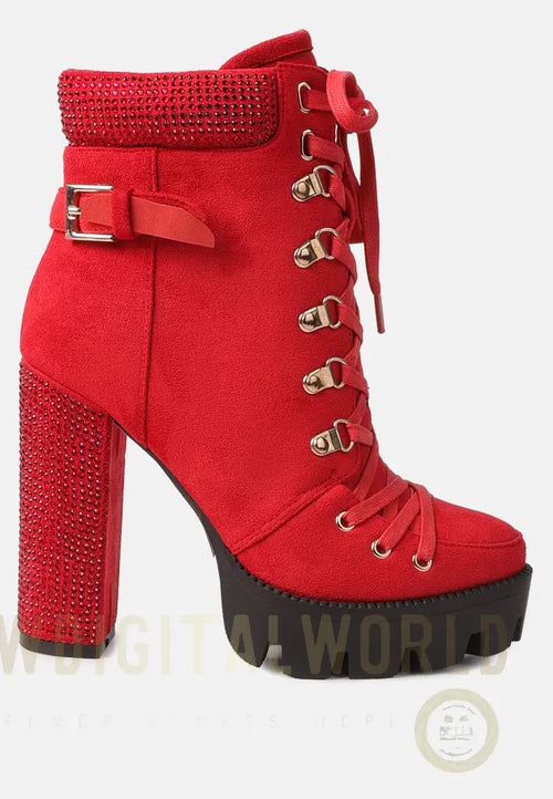 Birch Block Heeled Ankle Boots-0