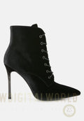 Bornsta Velvet High Heeled Velvet Boots London Rag