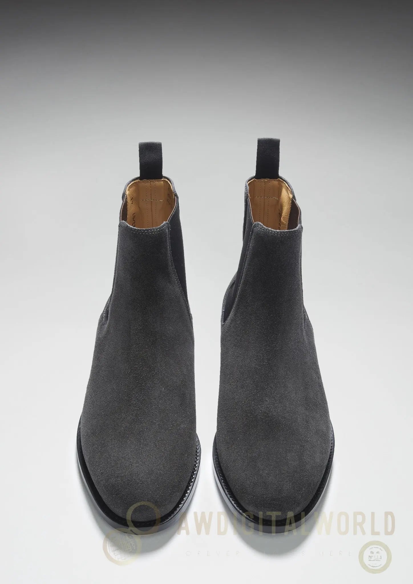 Grey Suede Chelsea Boots, Welted Leather Sole Hugs & Co.