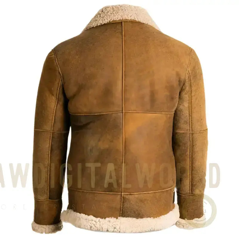 Mens Brown B3 Shearling Leather Jacket Riders Republic UK