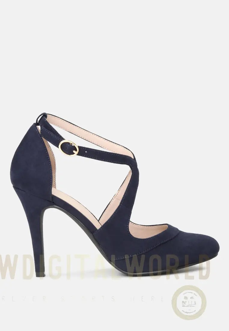 Close Toe Cross Strap Heel Sandals London Rag
