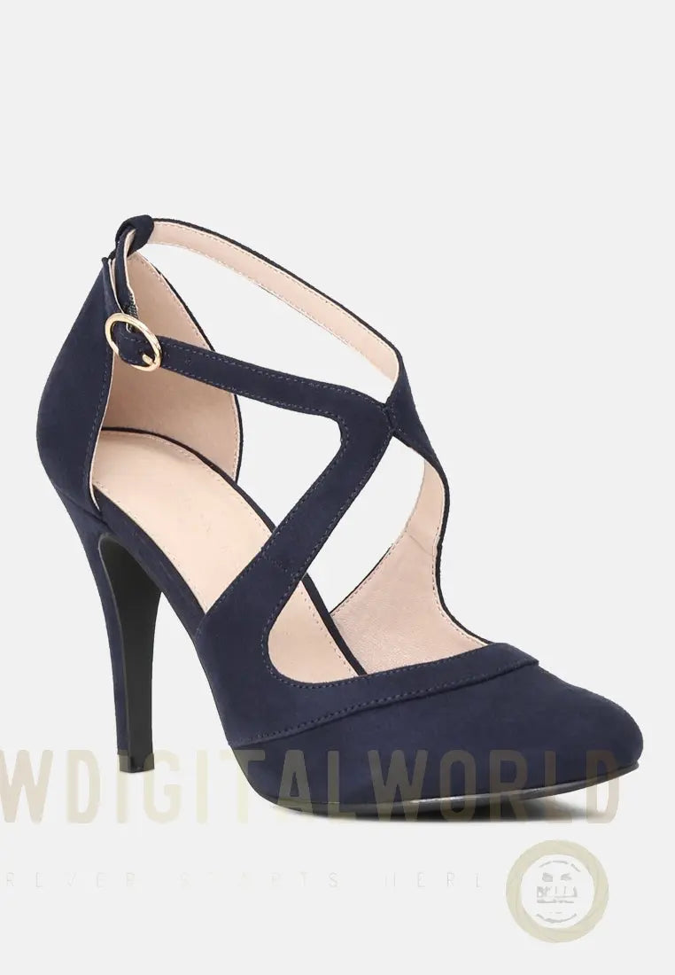 Close Toe Cross Strap Heel Sandals London Rag