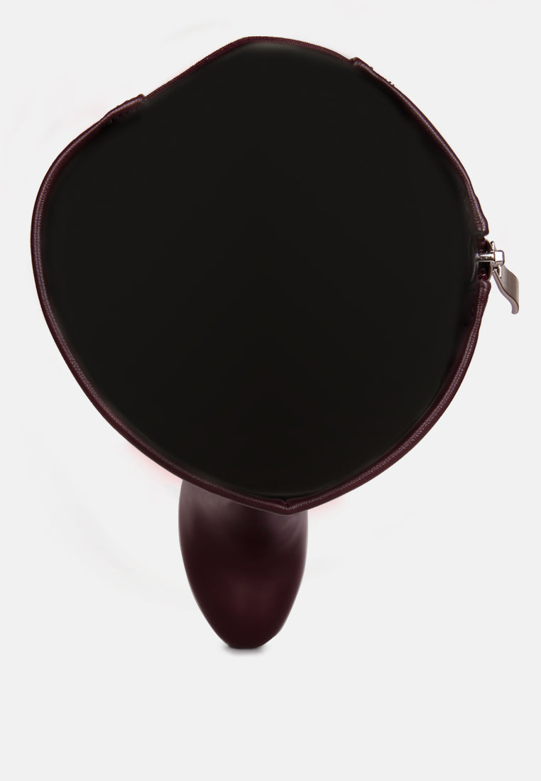 Coraline High Block Heeled Calf Boots-1