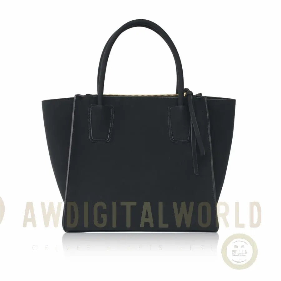 Demi Black Vegan Winged Tote Bag LaBante London