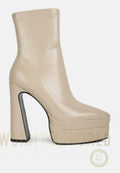 Dextra High Platform Ankle Boots-0
