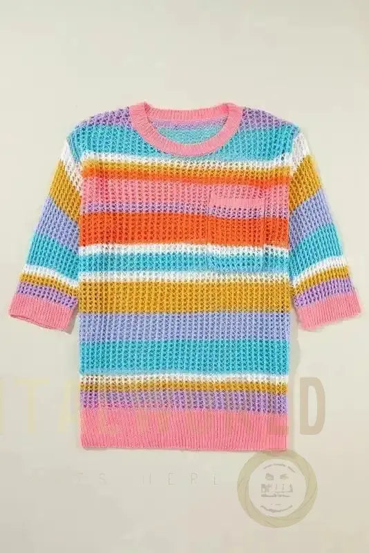 Rosy Ribbons Crochet Sweater Fashionfitz