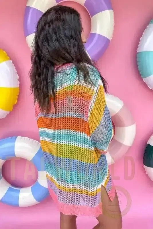 Rosy Ribbons Crochet Sweater Fashionfitz