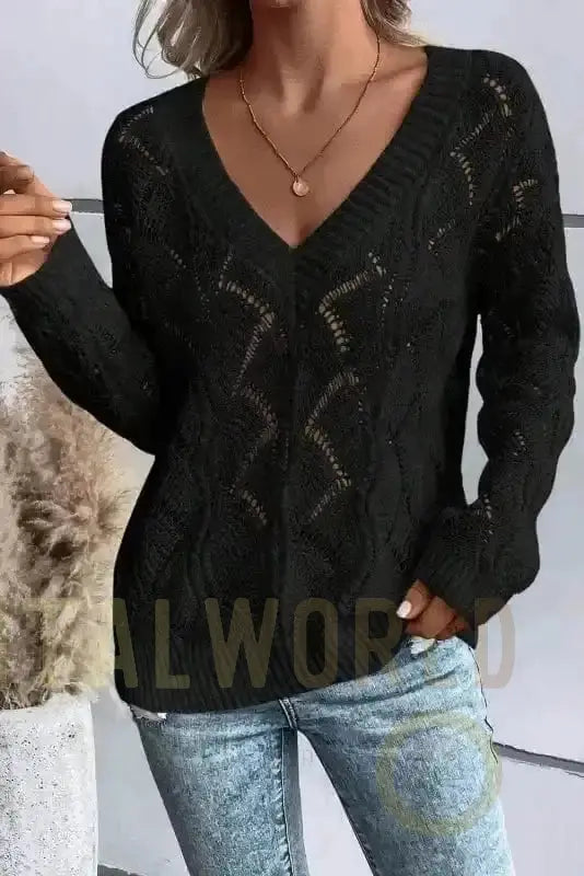 Airy Charm Drop Sweater Fashionfitz