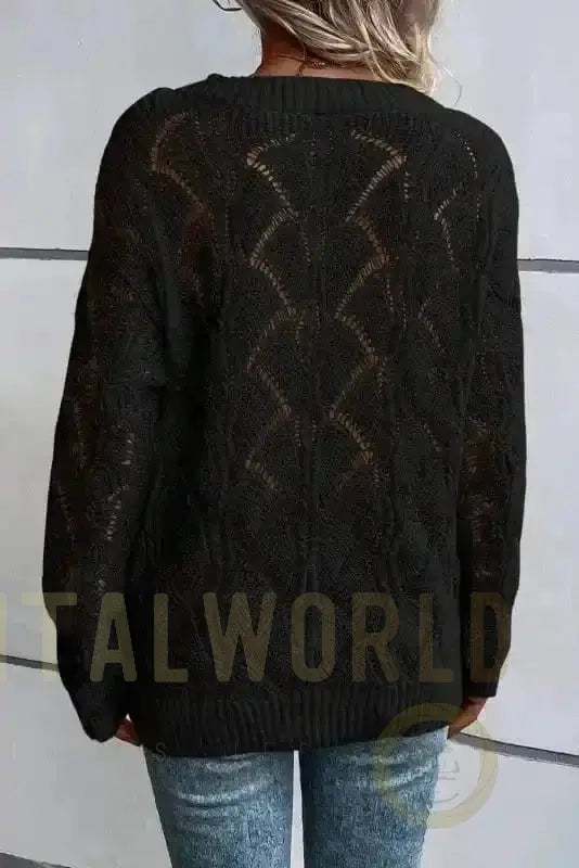 Airy Charm Drop Sweater Fashionfitz