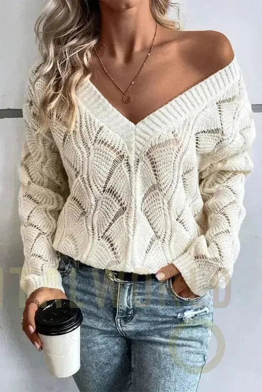 Whispering Willow Knit Sweater Fashionfitz