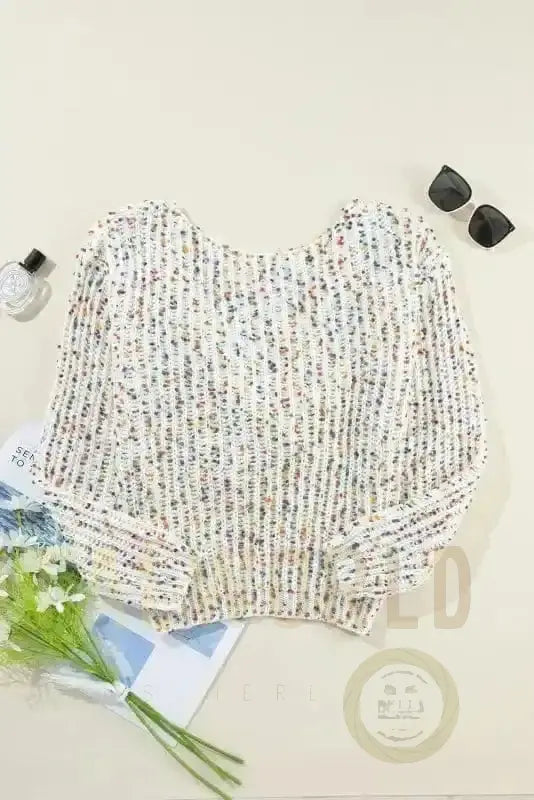 Vanilla Swirl Twist Sweater Fashionfitz