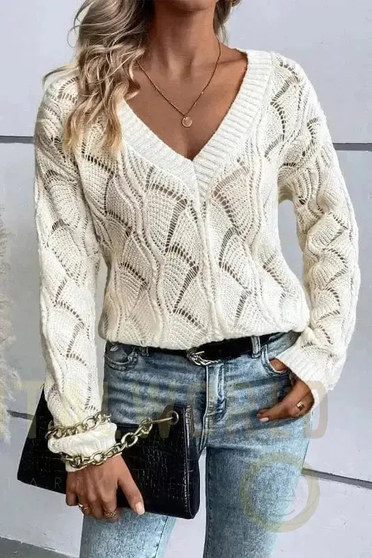 Whispering Willow Knit Sweater Fashionfitz