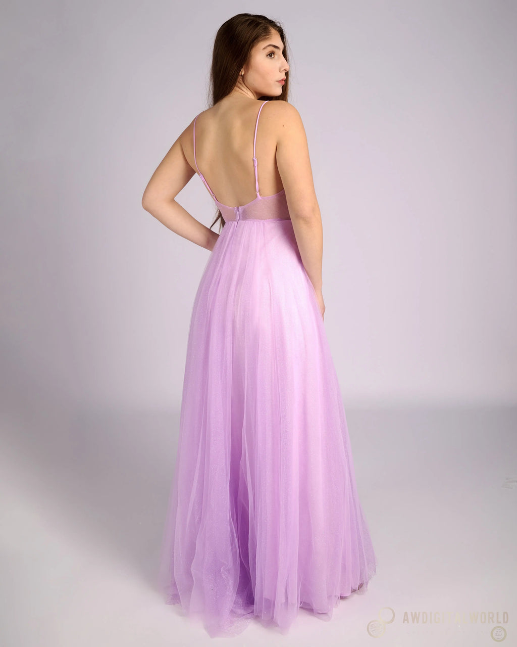 Nefeli Lilac glitter dress "evening dresses" Atelier Evezet Arapakou