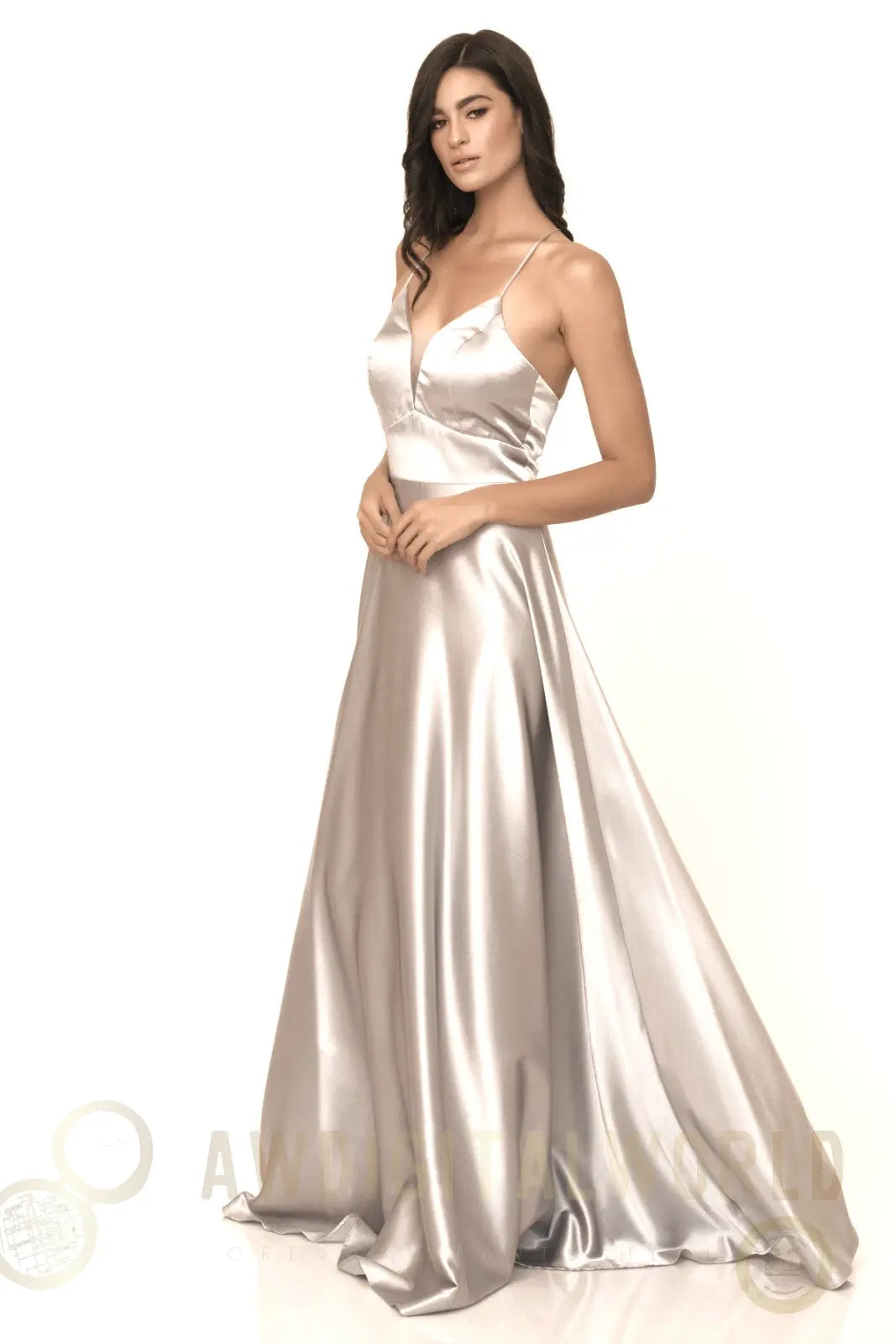 Arista Satin Evening Dress evening dresses Atelier Evezet Arapakou