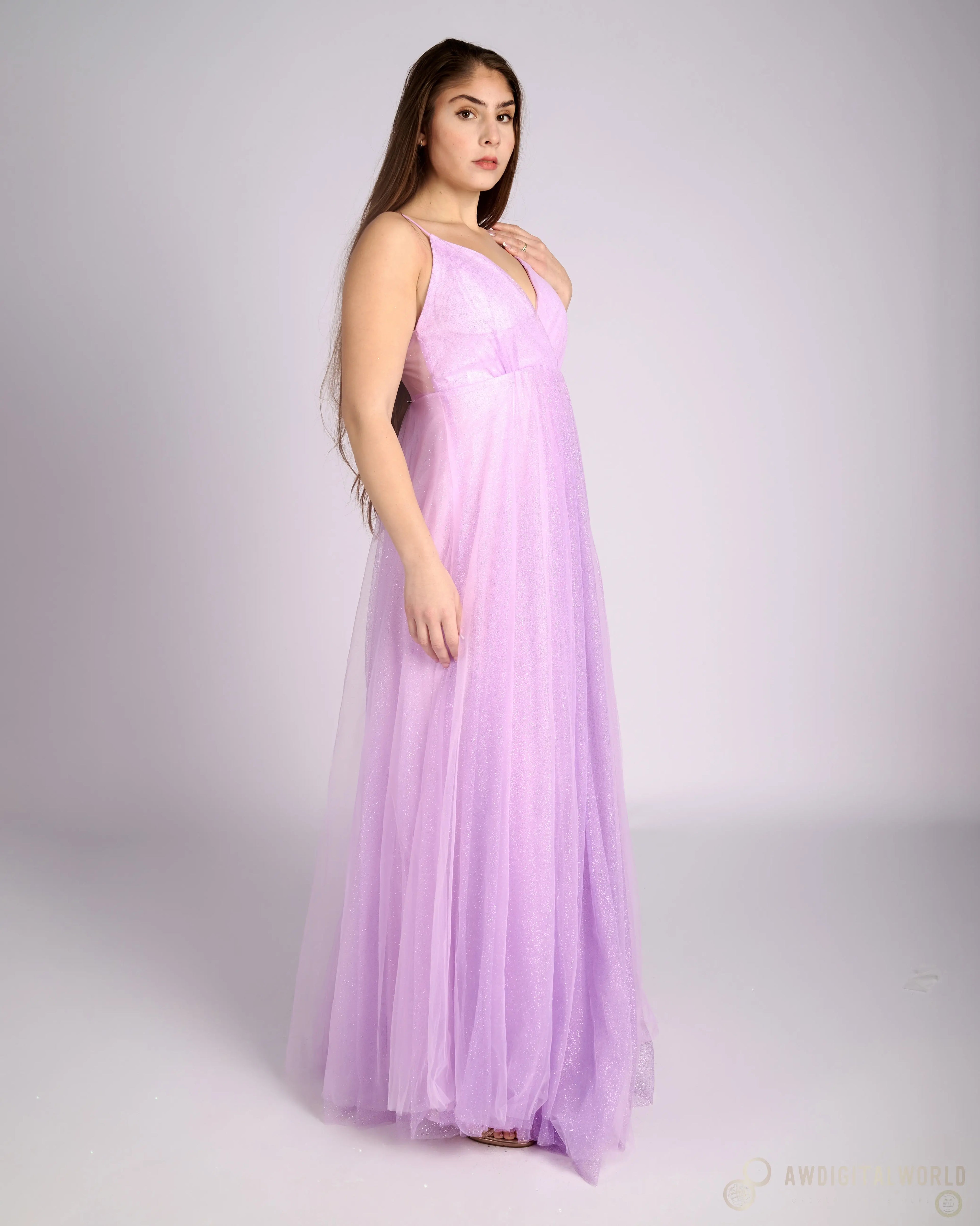 Nefeli Lilac glitter dress "evening dresses" Atelier Evezet Arapakou